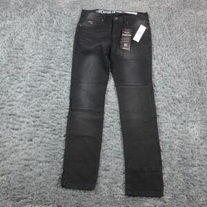 Reason Jeans Mens 34 Black Straight Stretch Premium Denim 34x32* NWT